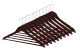 Wooden Anti Theft Hangers with Pants Bar