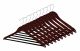Wooden Anti Theft Hangers with Pants Bar