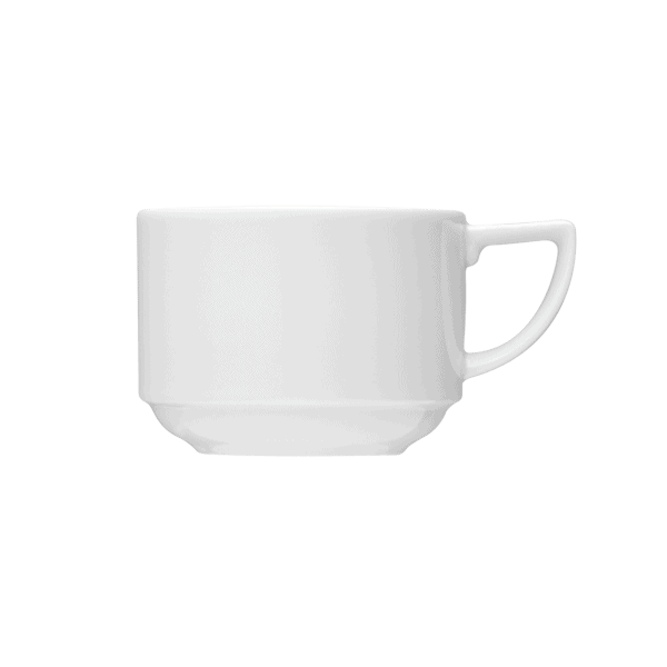 Bright White Porcelain Stack Cup 230ml